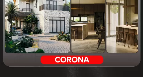 Render Corona  - Ngoại Thất và Nội Thất
